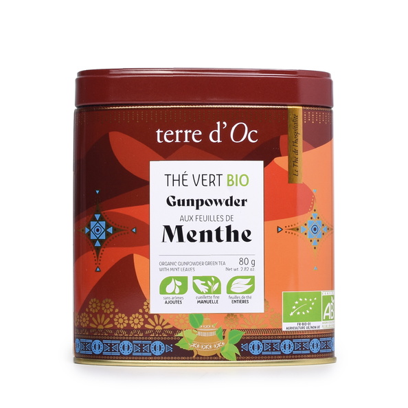  Groene Thee Munt - Pistoolpoeder "Menthe" Bio - 80g