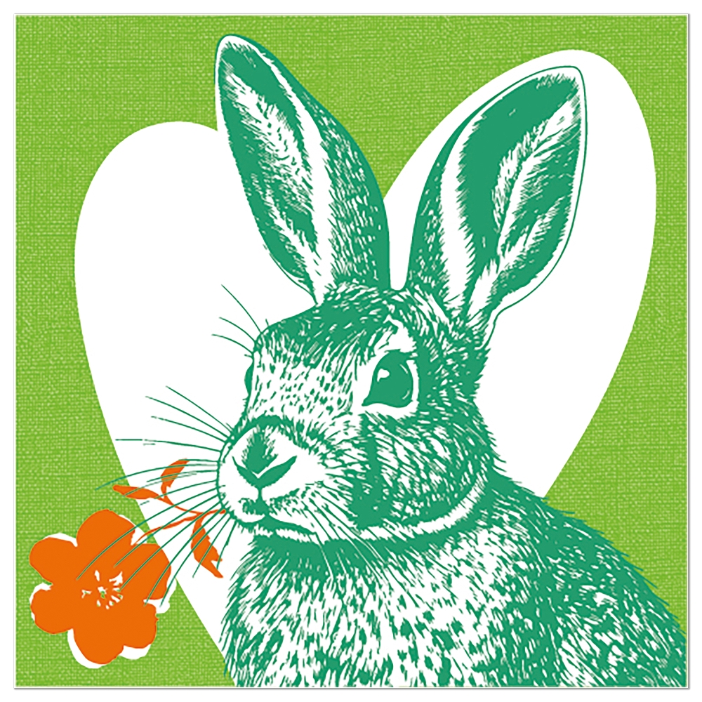 Osterhasen-Serviette