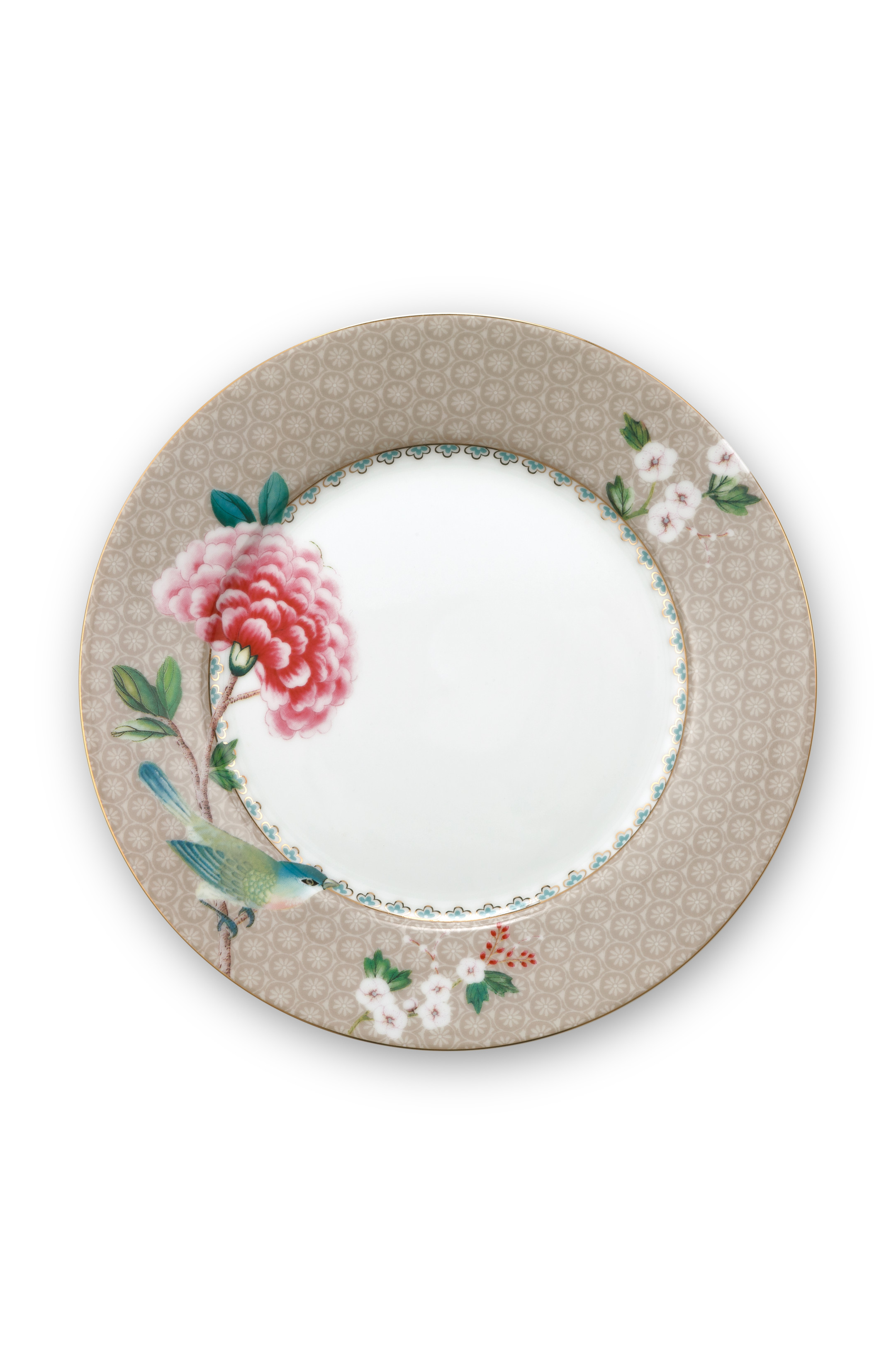 Pip Studio Blushing Birds Khaki Plate (21cm)