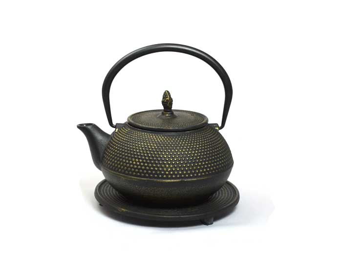 Cast iron teapot jug Arare bronze (1,2 l)