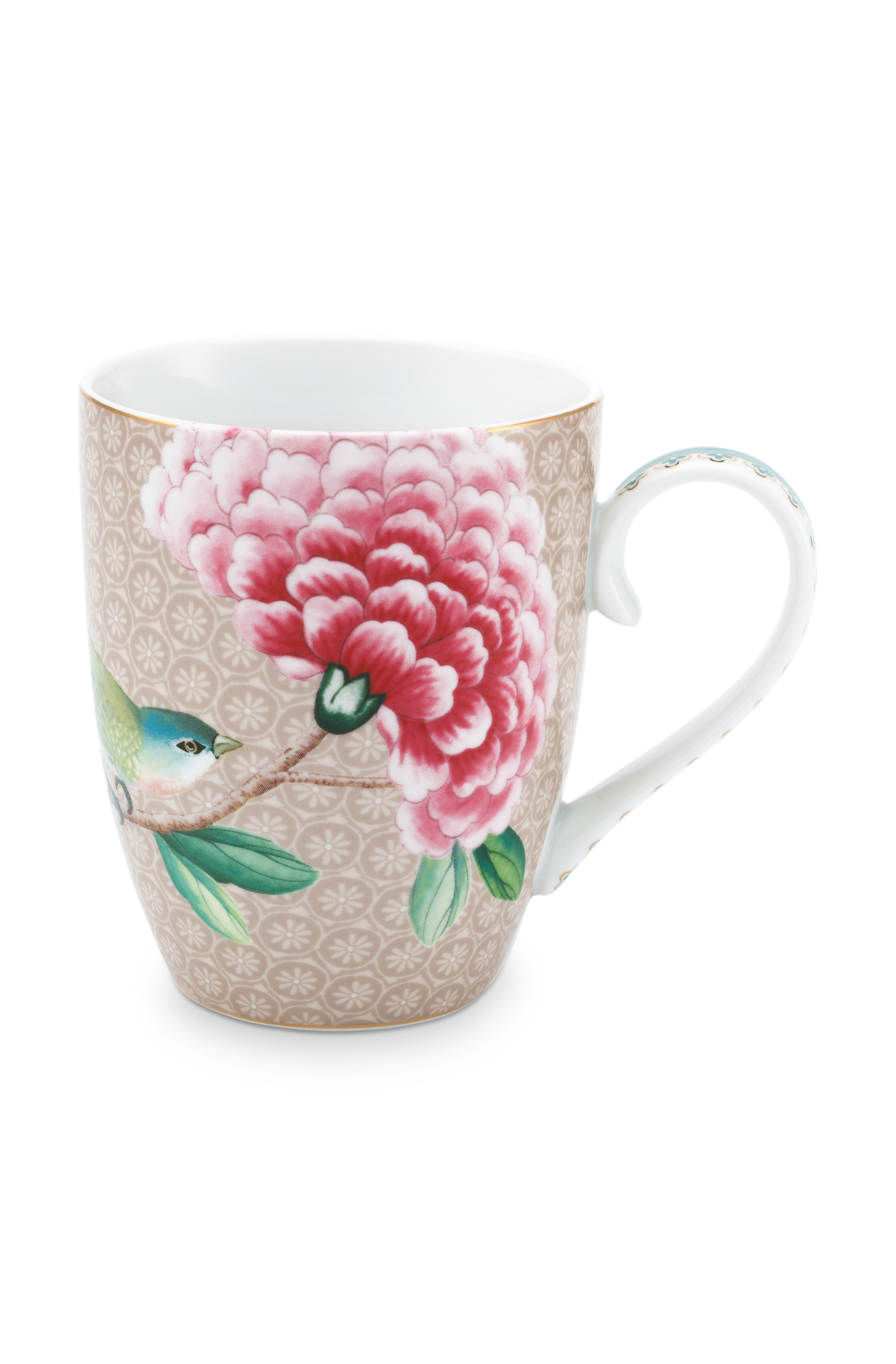 Pip Studio Blushing Birds Khaki Tasse Groß