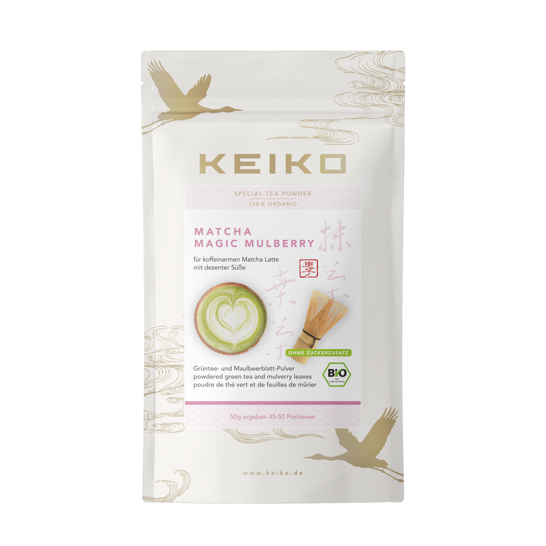 Bio Matcha mit Maulbeerblattpulver, 50g