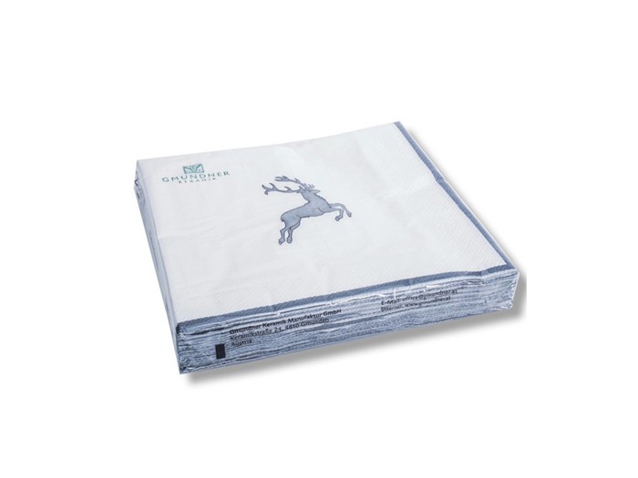 Gmundner Napkins Grey Stag (20 pieces)