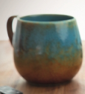 Mug "Gustl" (turquoise-blue tone)