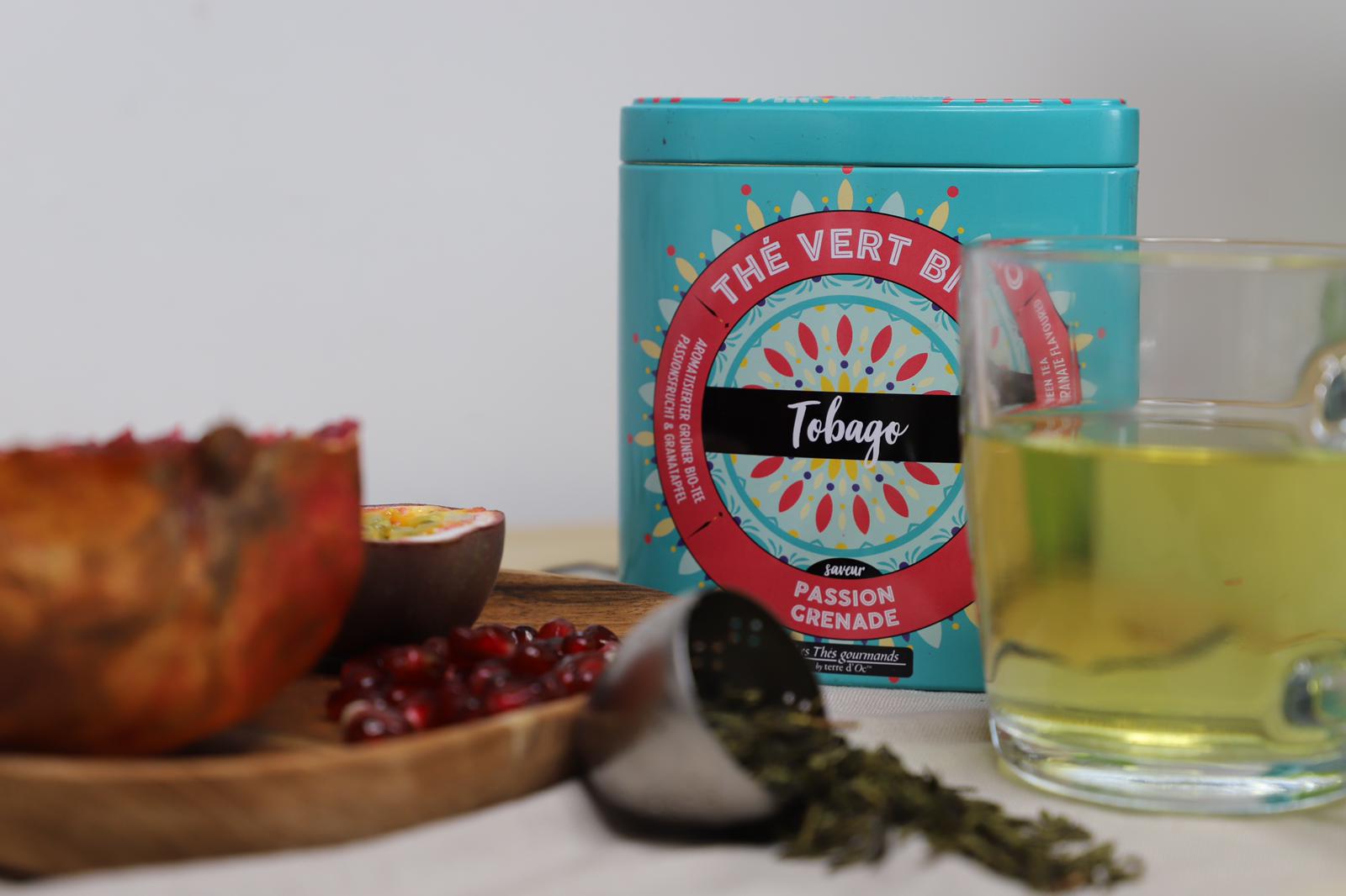 Grüner Tee "Tobago" Passionsfrucht & Granatapfel - Bio