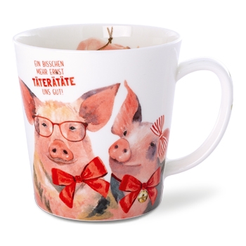 Becher Schwein gehabt 500ml