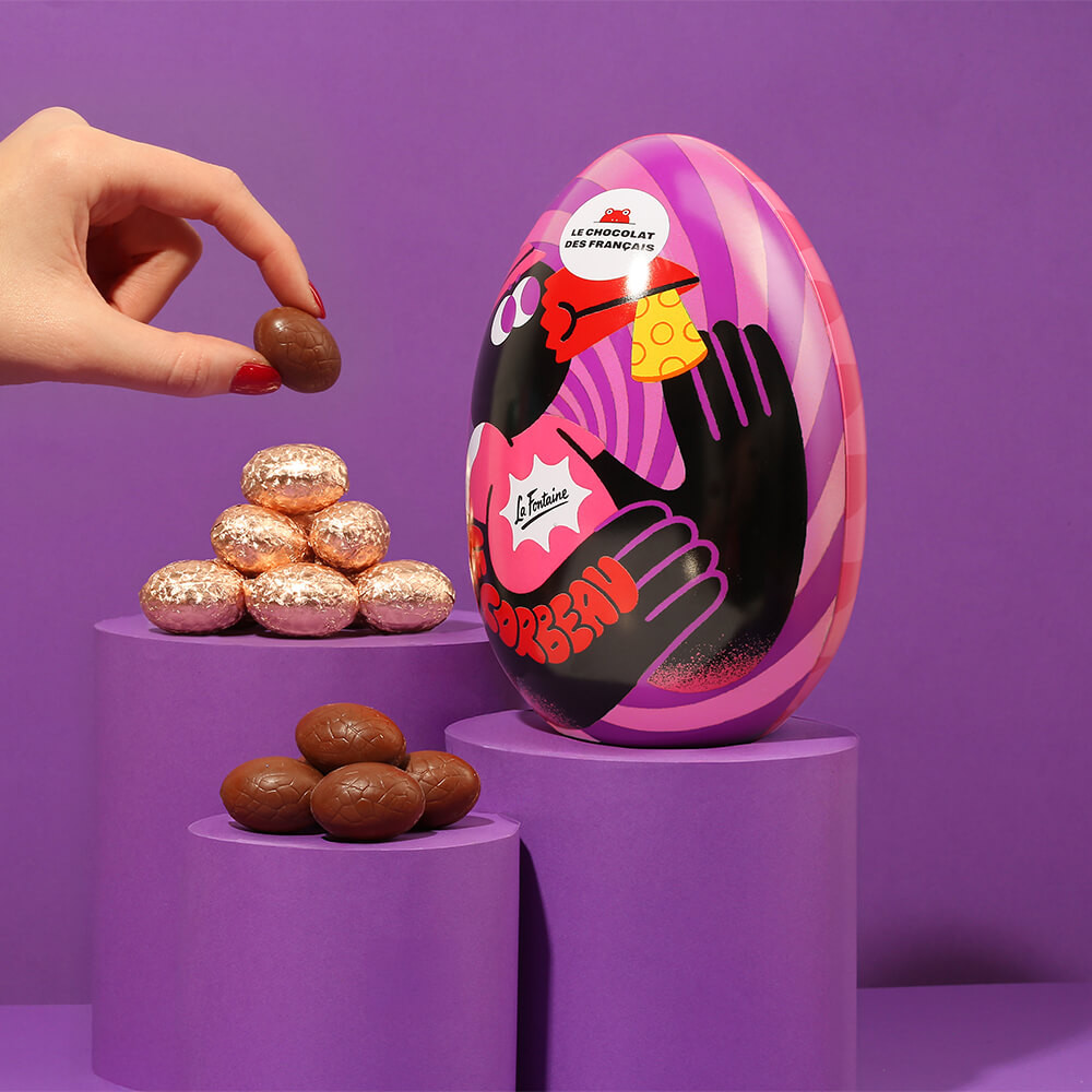 Oster-Eier aus Milchschokolade 