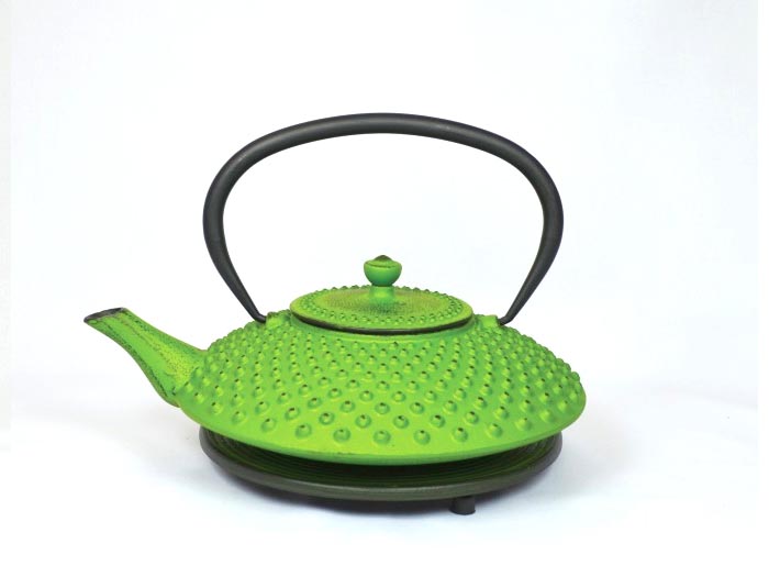 Cast iron teapot jug Kambin light green (1,0 l)