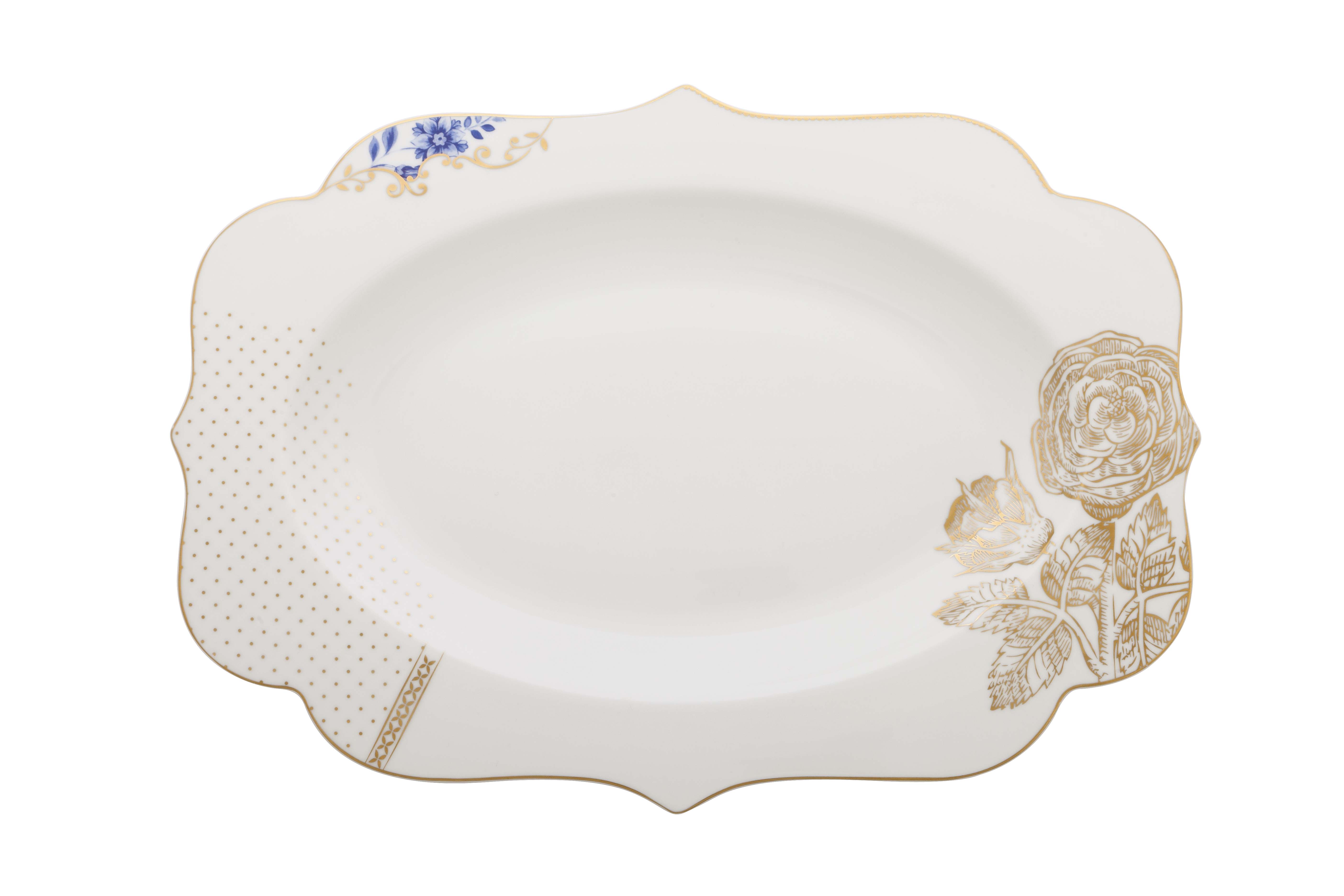 Pip Studio Royal White Servierschale Oval