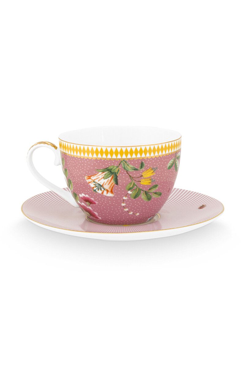  La Majorelle Cappuccino Tasse & Untertasse Rosa