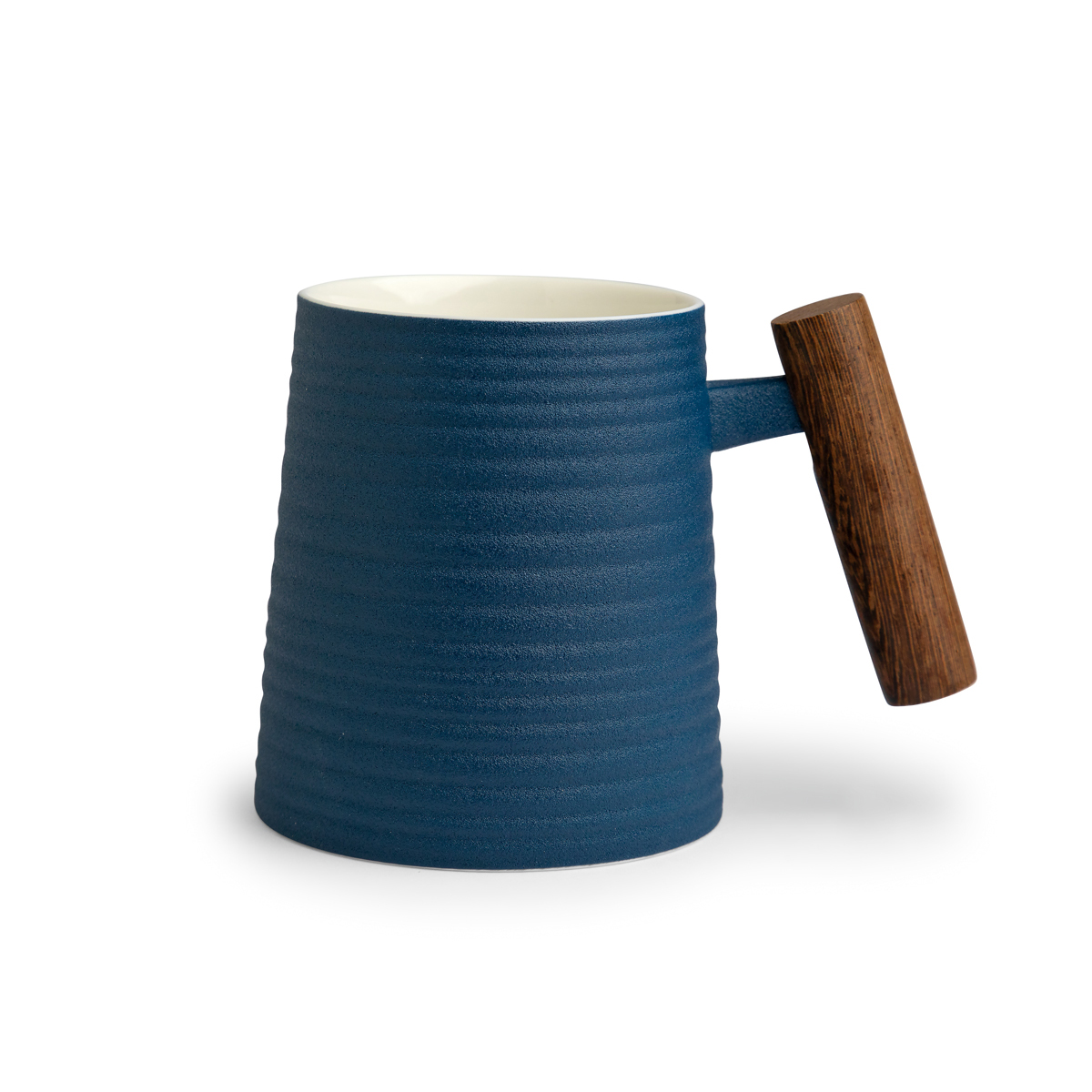 Mug with rosewood handle (fluted)