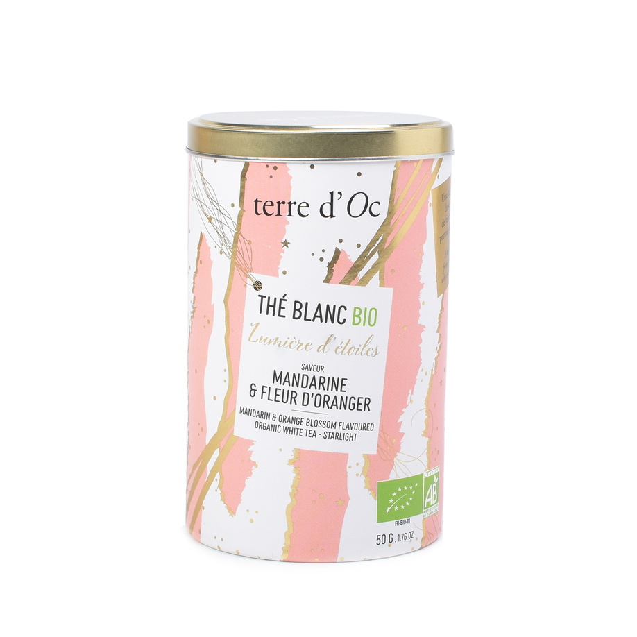 Organic White Tea "Star Light" Tangerine & Orange Blossom- 50g