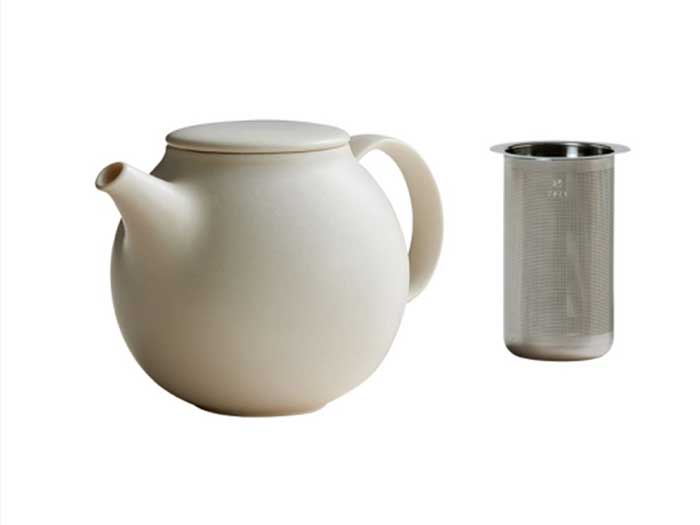 "Pebble" Teapot from Kinto white (0,5 l)