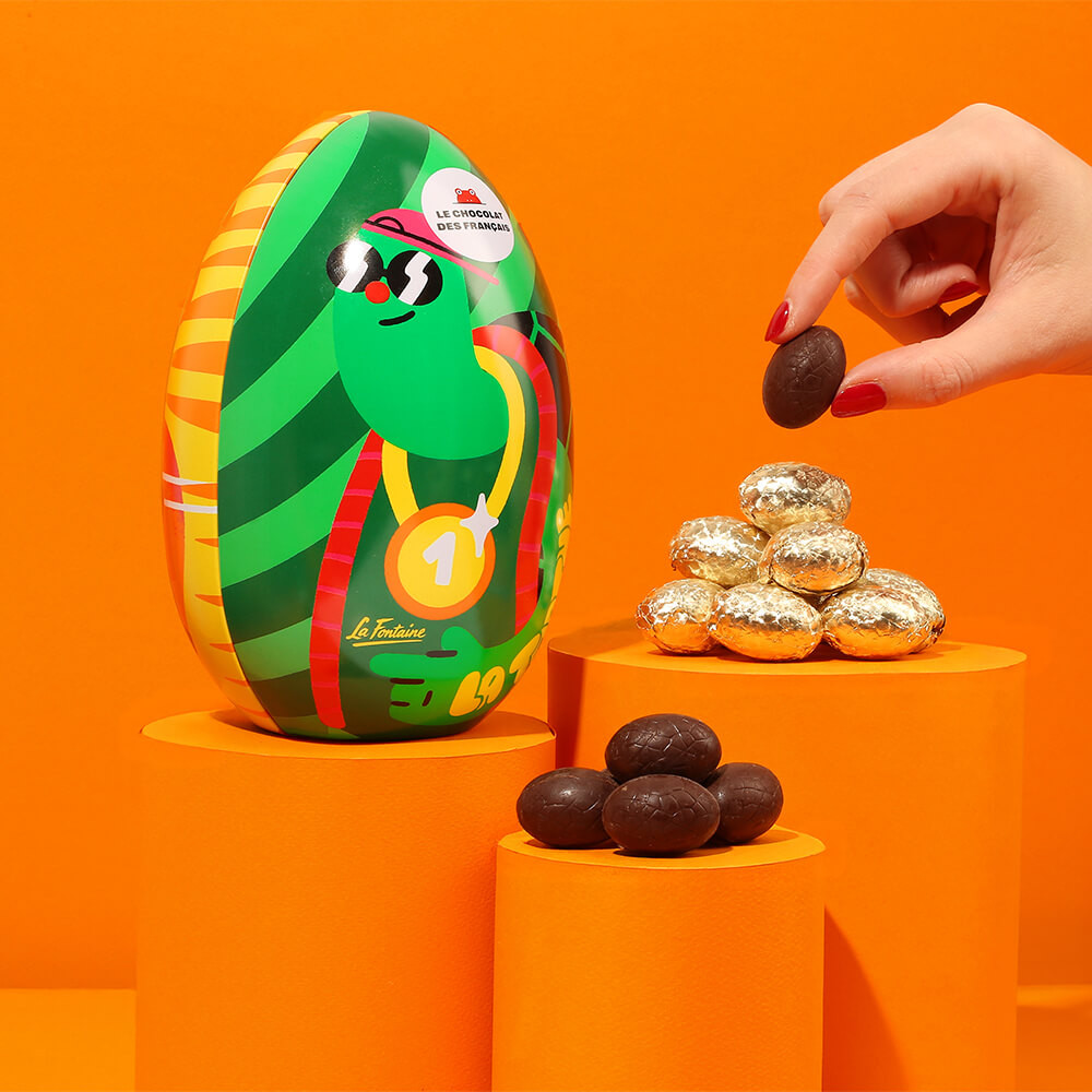 Oster-Eier aus Zartbitterschokolade