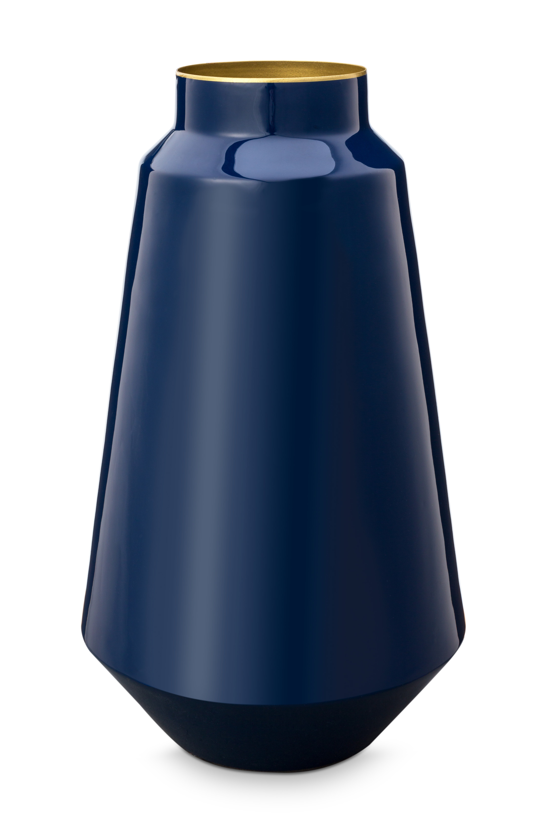 Pip Studio Metallvase Blau L