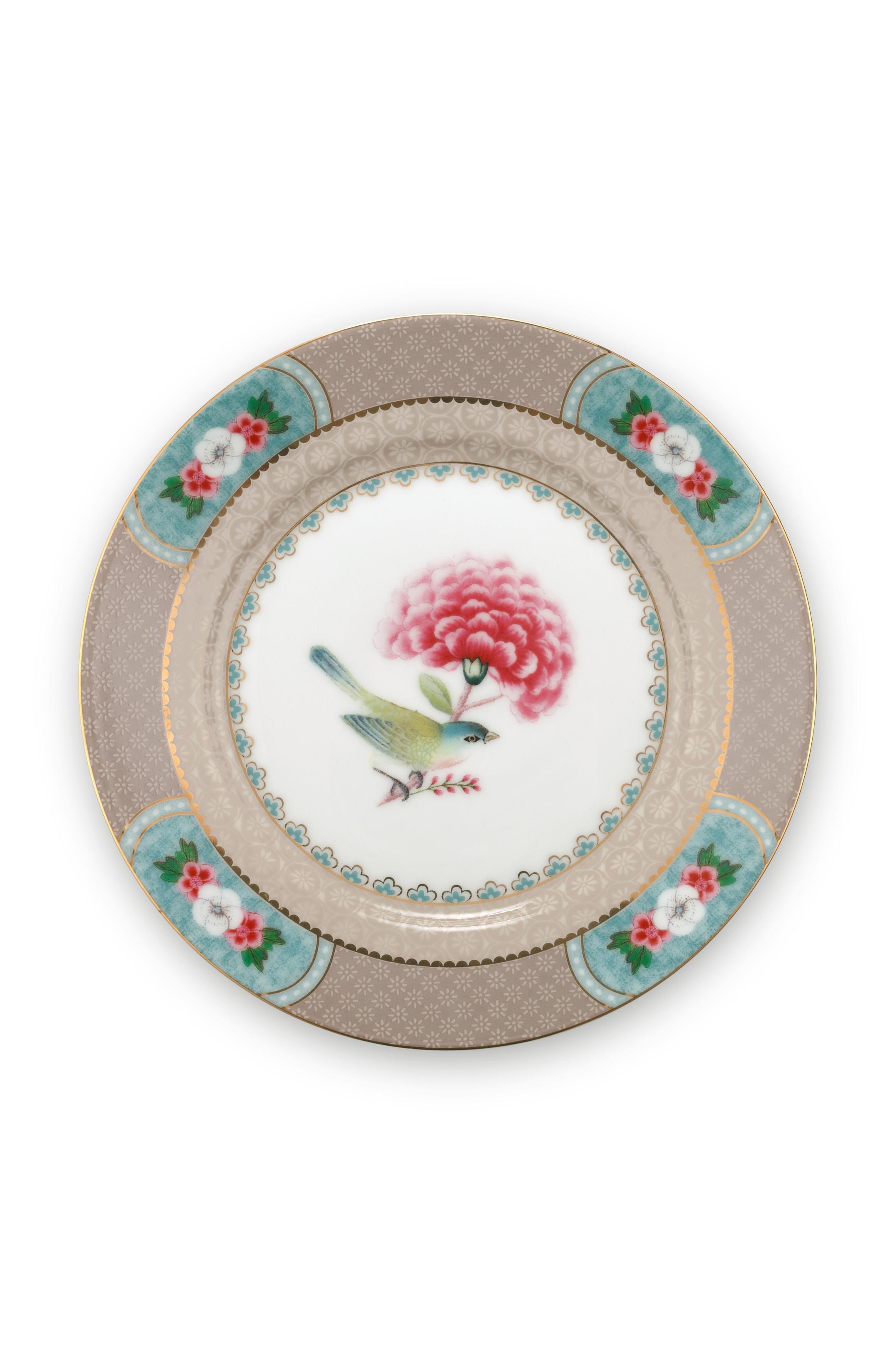 Assiette Pip Studio Blushing Birds kaki (17 cm)