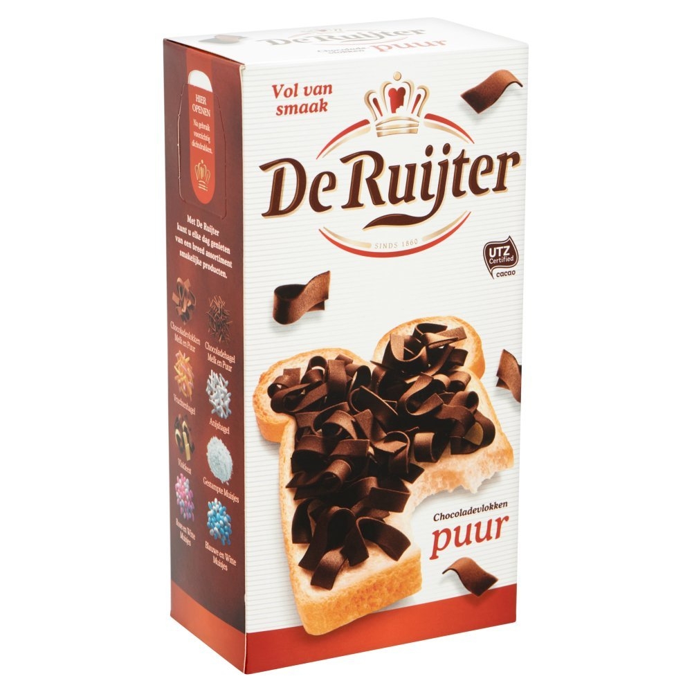 De Ruijter Chocoladevlokken Puur