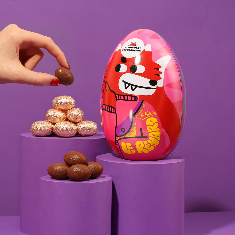 Oster-Eier aus Milchschokolade 