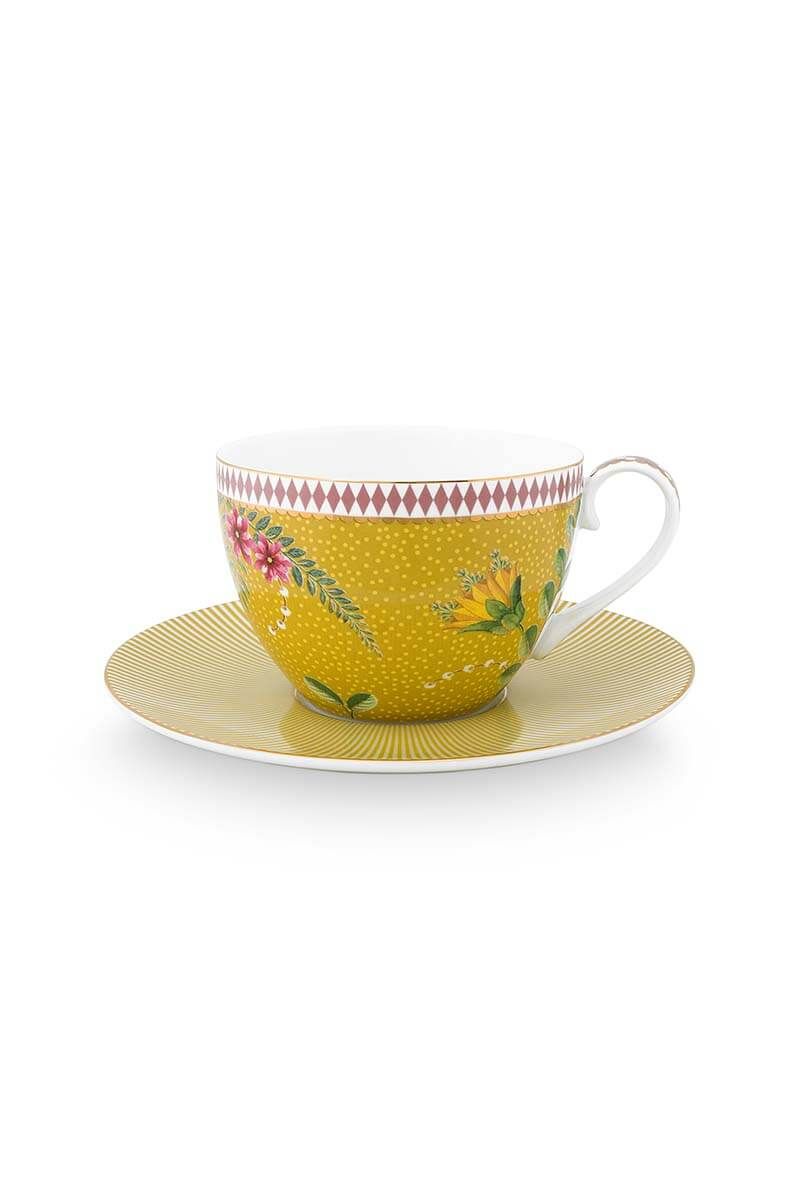  La Majorelle Cappuccino Tasse & Untertasse Gelb 280ml
