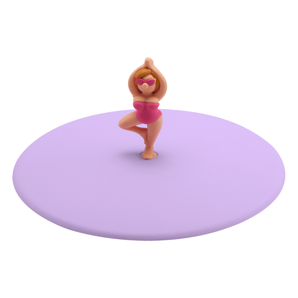 Mon couvercle Beach Girls Yolanda Yoga Ø10,5cm Silicone