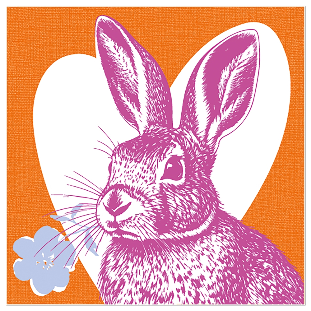 Osterhasen-Serviette