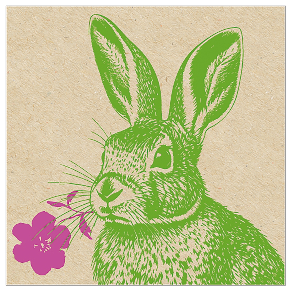 Osterhasen-Serviette