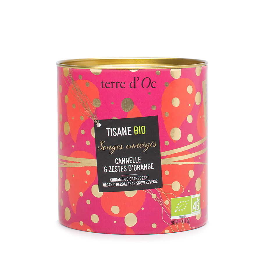 Bio Früchtetee "Verschneite Träumerei" Zimt & Orangenschale 90g