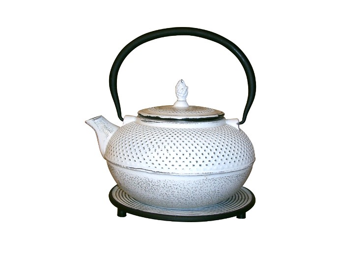 Cast iron teapot Arare white (various sizes)