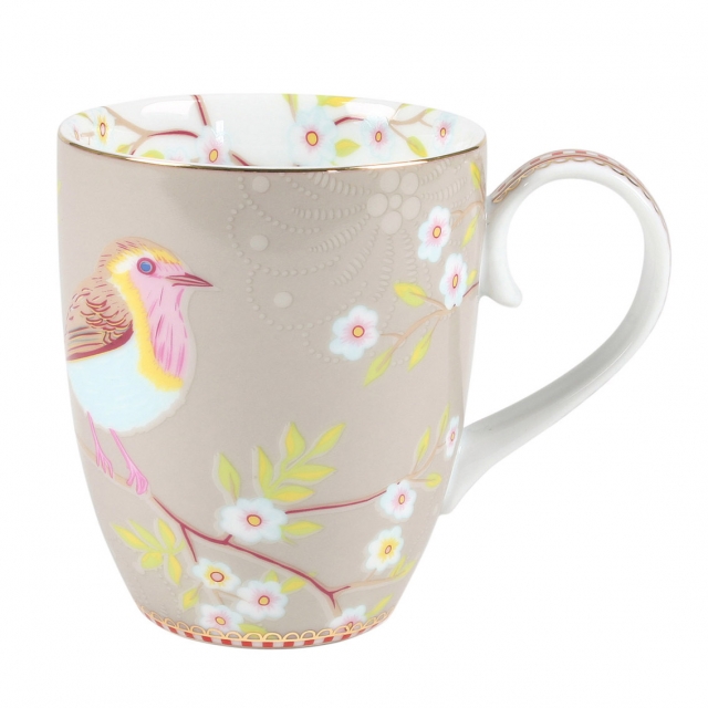 Pip Studio Early Bird Tasse kaki grand modèle