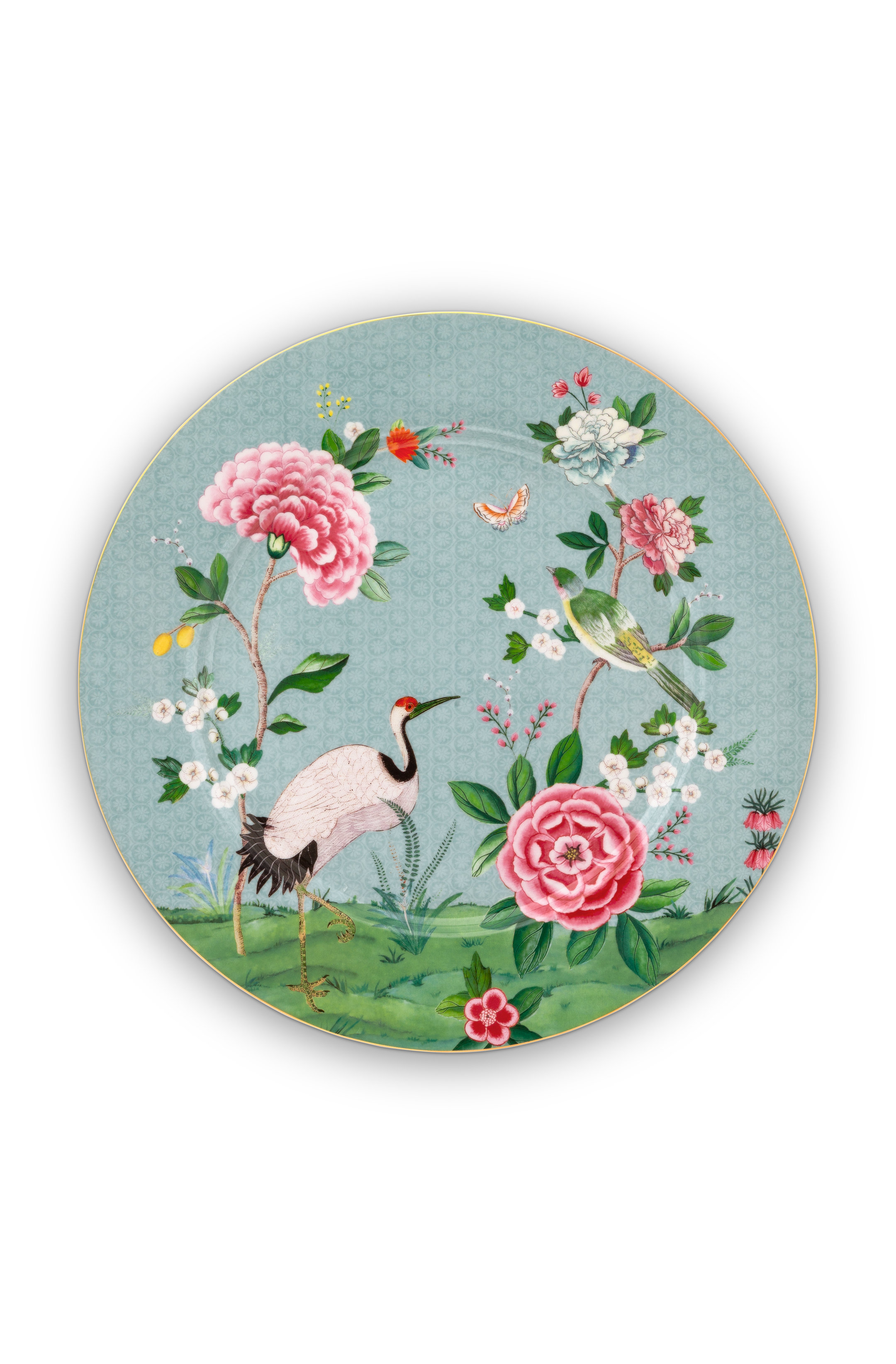 Pip Studio - Assiette bleue "Blushing Birds" (32 cm)