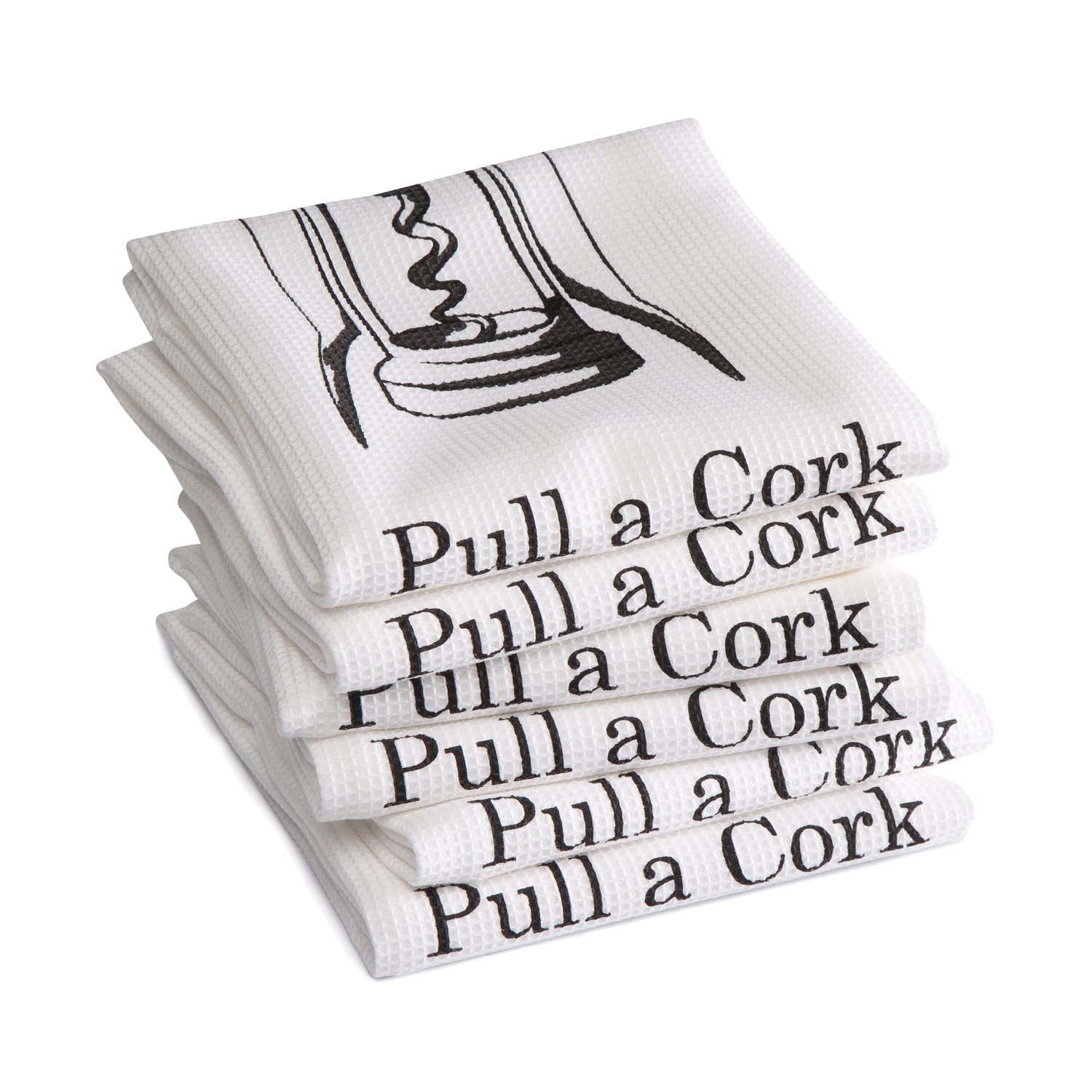 Tea Towel "Pull a Cork"