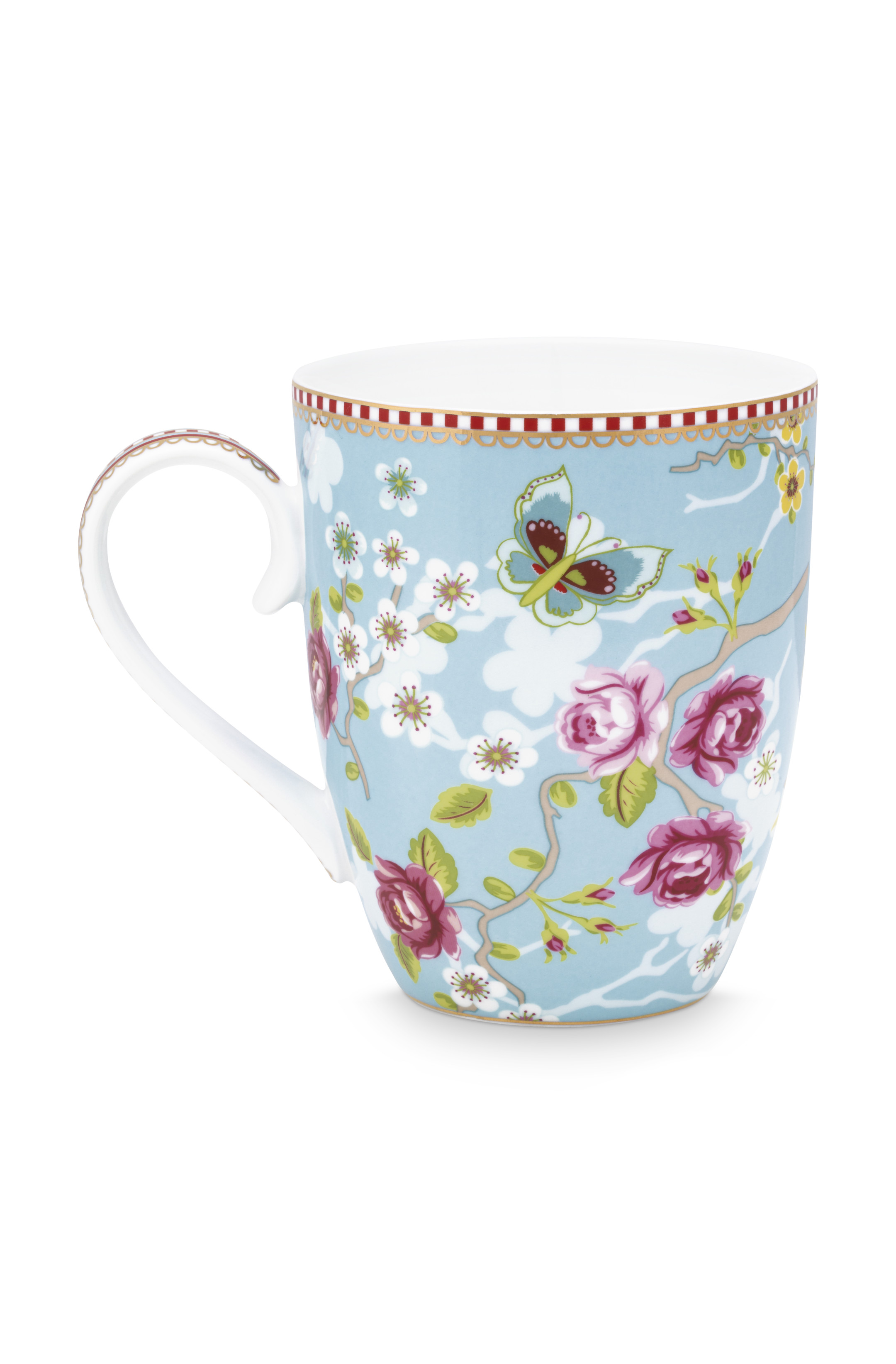 Pip Studio Early Bird Mug Large Chinese Rose Blue