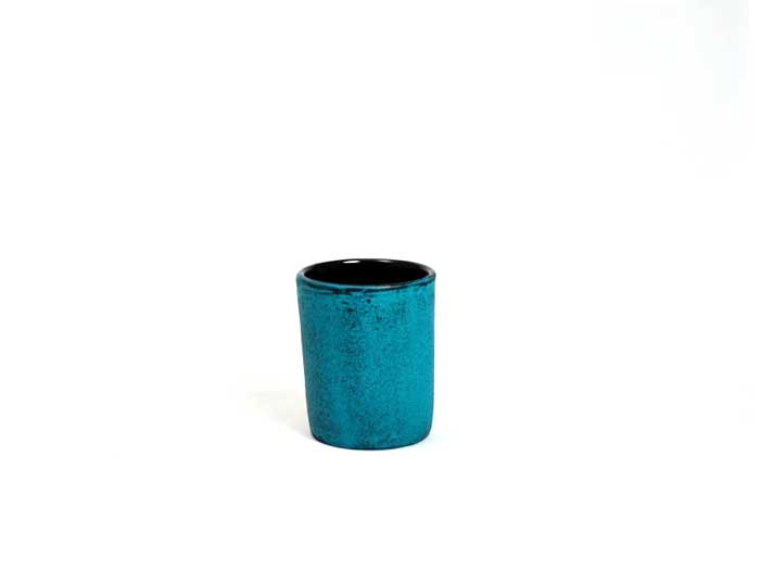 Cast iron mug light blue