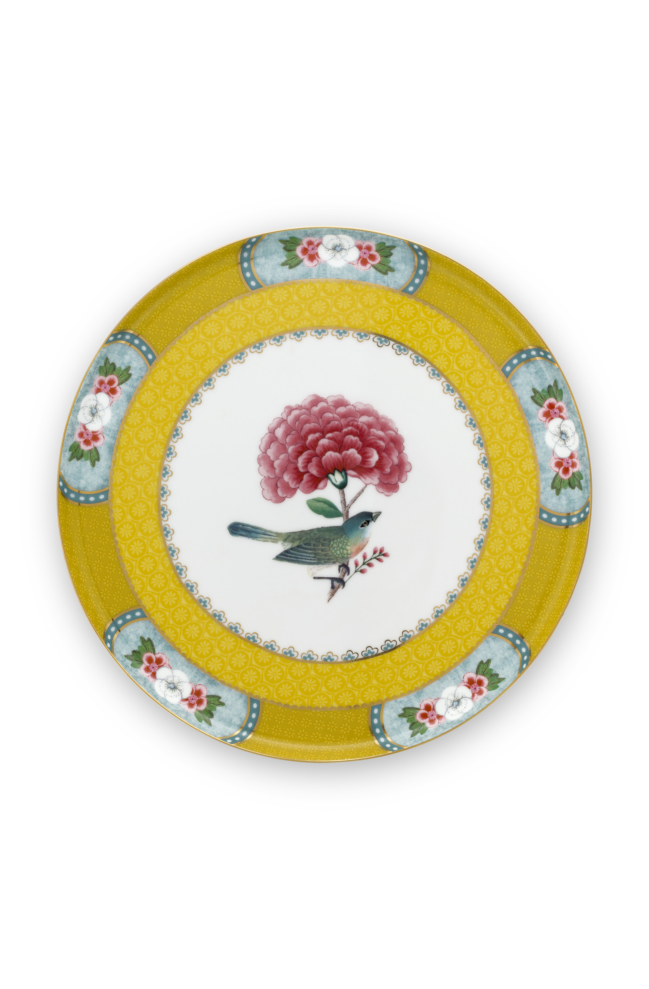 Pip Studio Blushing Birds Yellow Mini Tortenteller