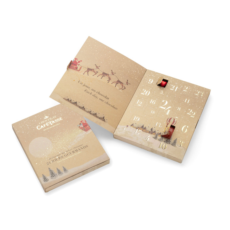 Adventskalender mit 24 Pralinen