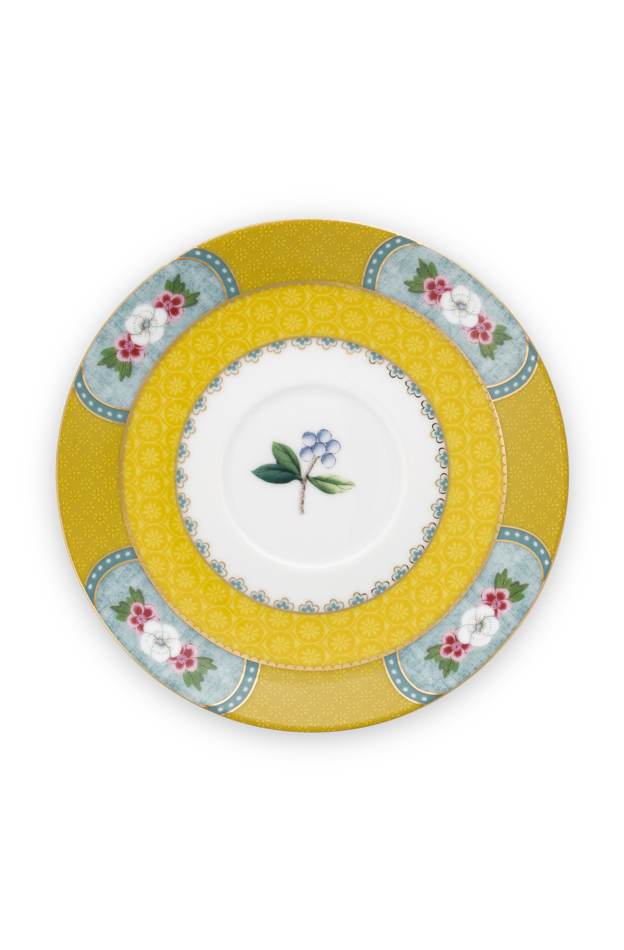 Pip Studio Blushing Birds Yellow Cup & Coaster