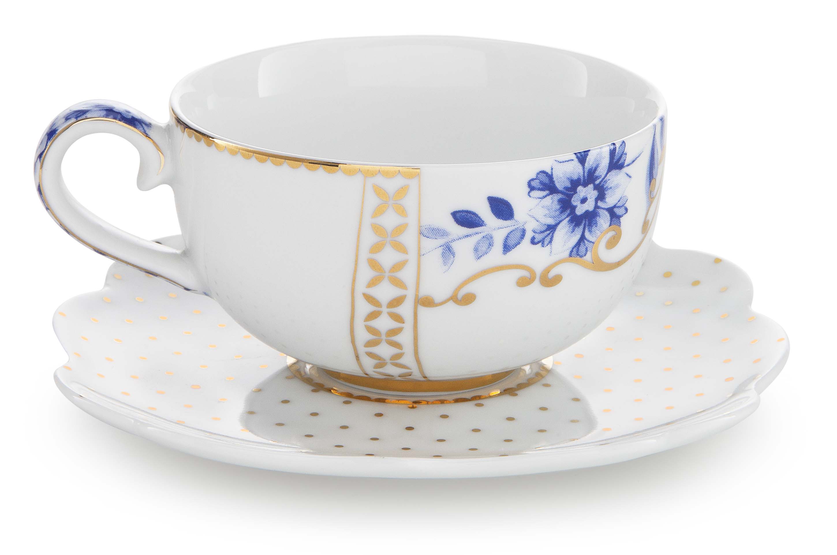 Pip Studio Royal White Espresso Tasse & Untertasse