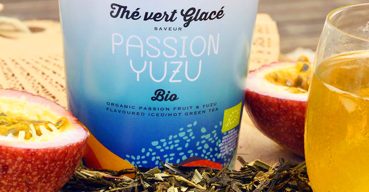 Grüner Tee/Eistee Passionsfrucht & Yuzu - Bio
