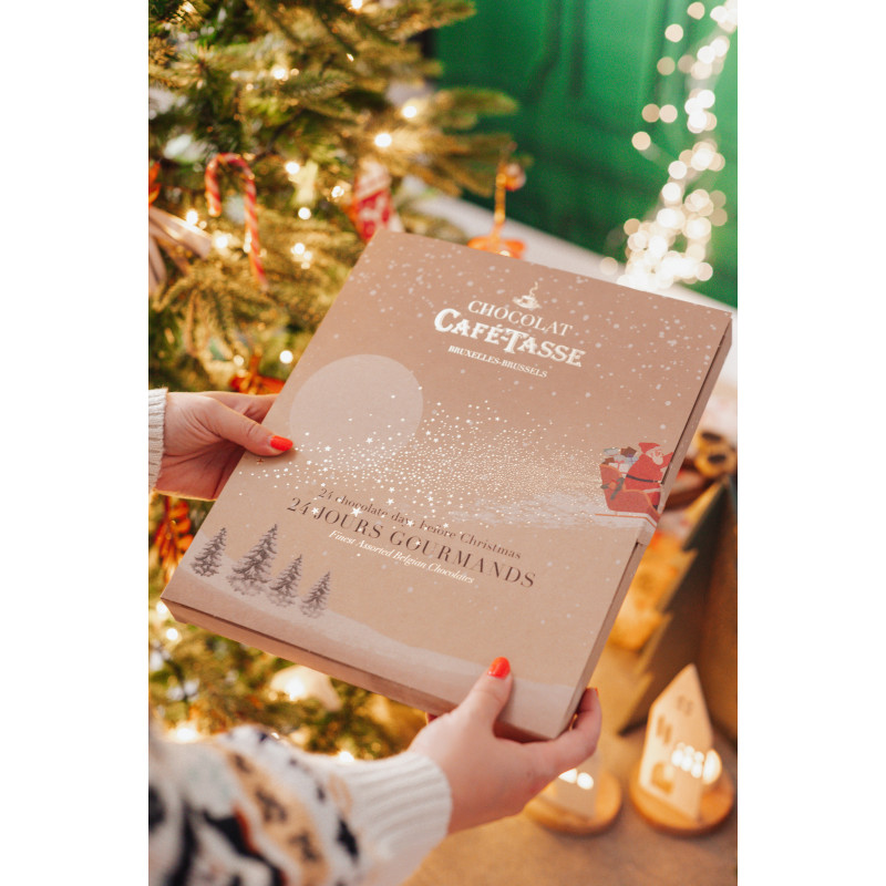 Adventskalender mit 24 Pralinen Adventskalender mit 24 Pralinen