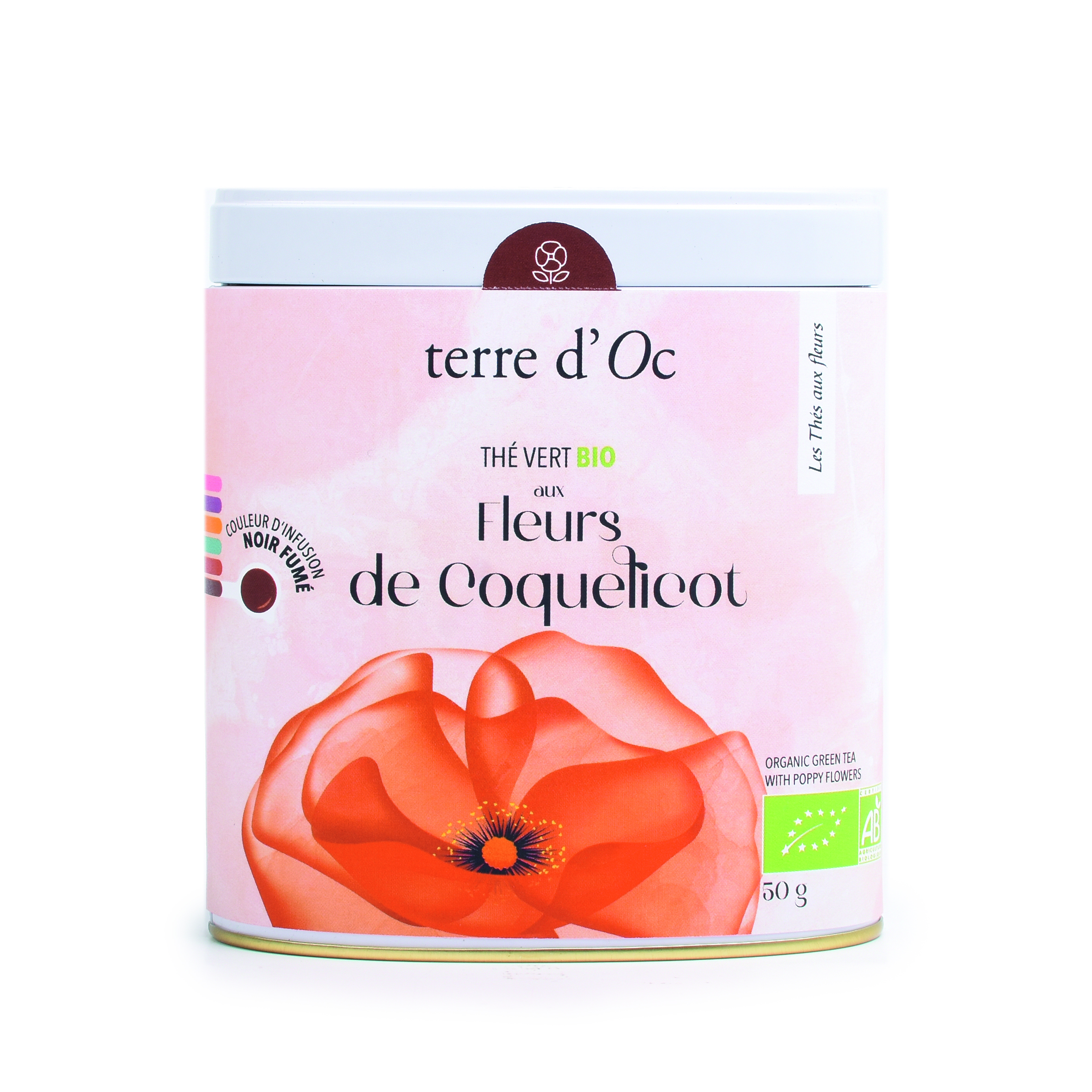 Organic green tea with poppies 50g