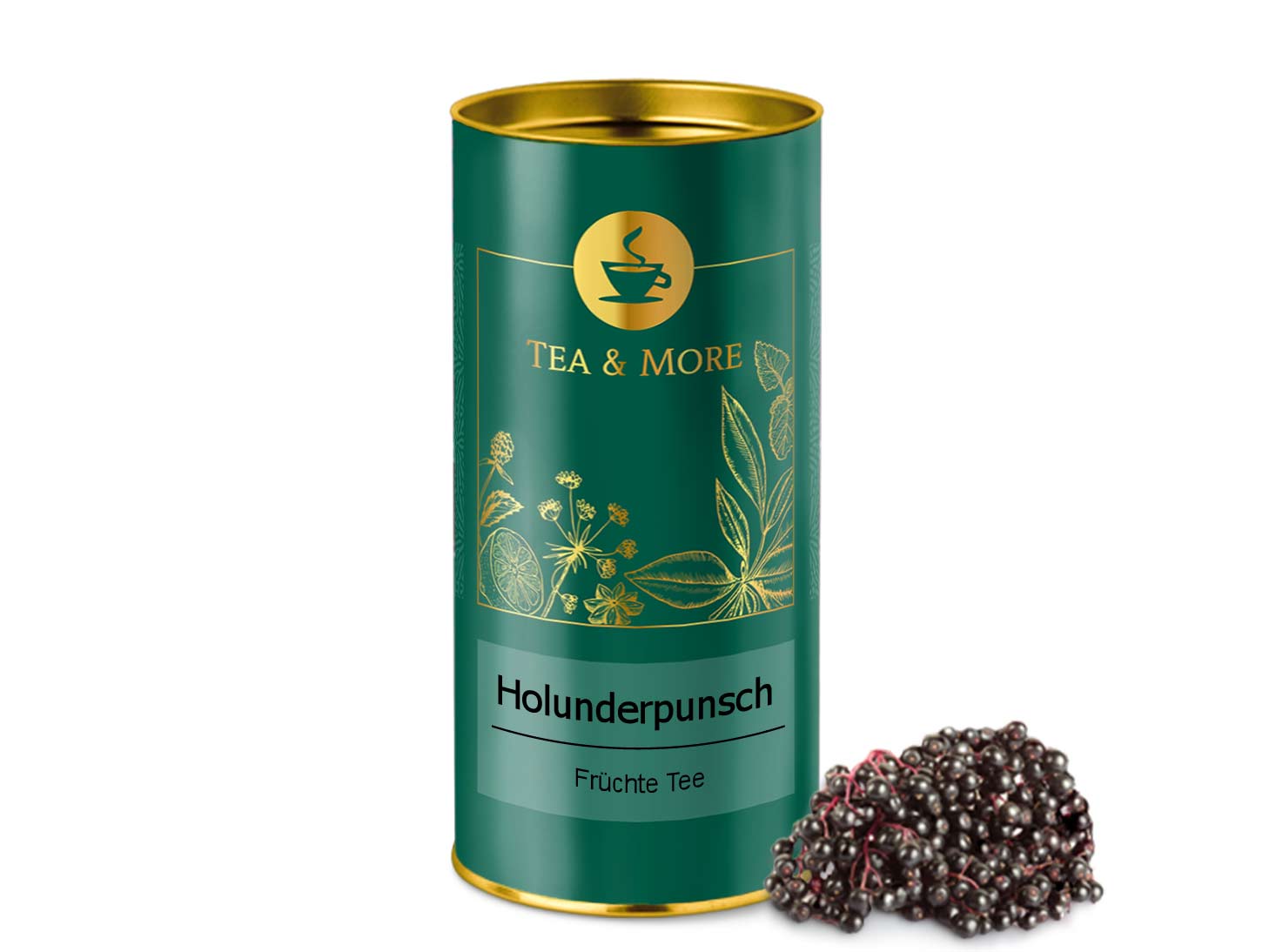 Holunderpunsch | Tea &amp; More Dose | 100g | 1 934 1.1d