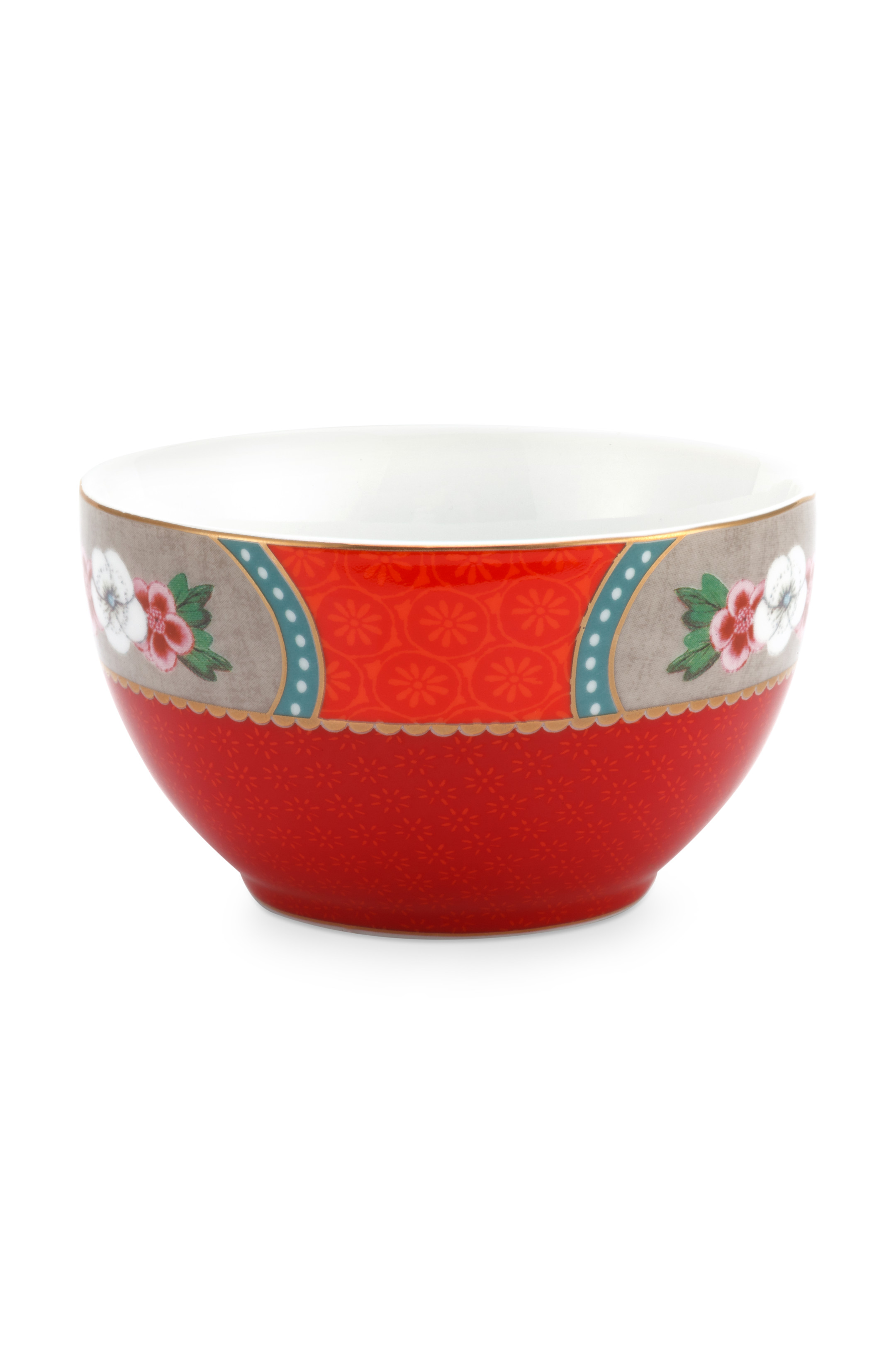 Pip Studio Blushing Birds Bowl Star Flower Red (9.5cm)