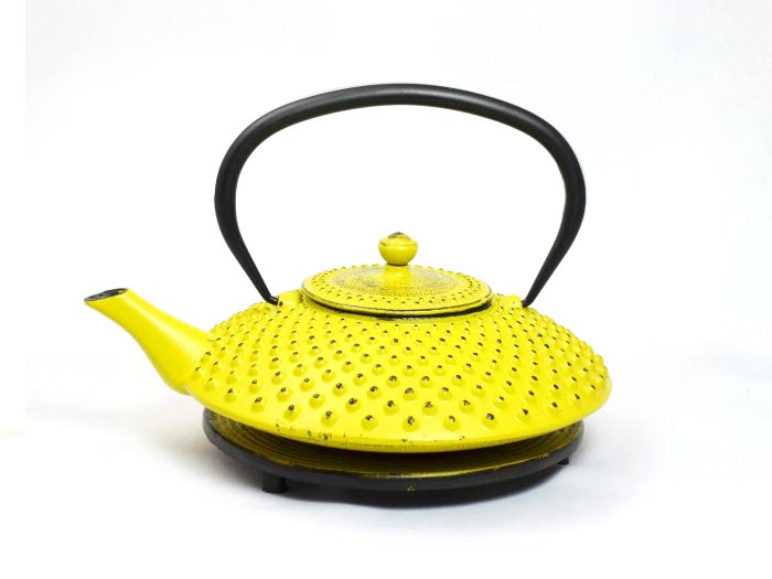 Cast iron teapot jug Kambin yellow (1,0 l)