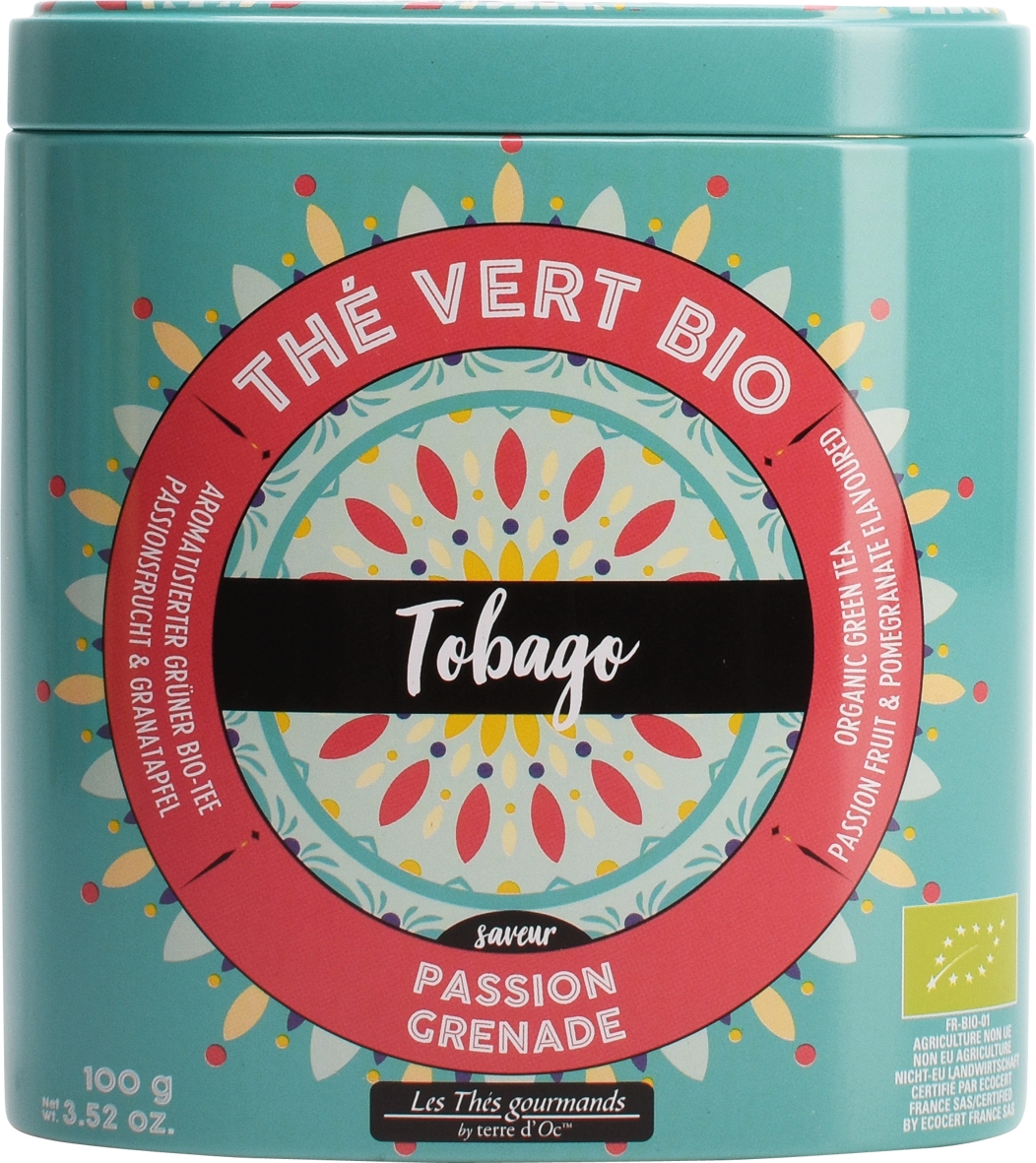 Grüner Tee "Tobago" Passionsfrucht & Granatapfel - Bio