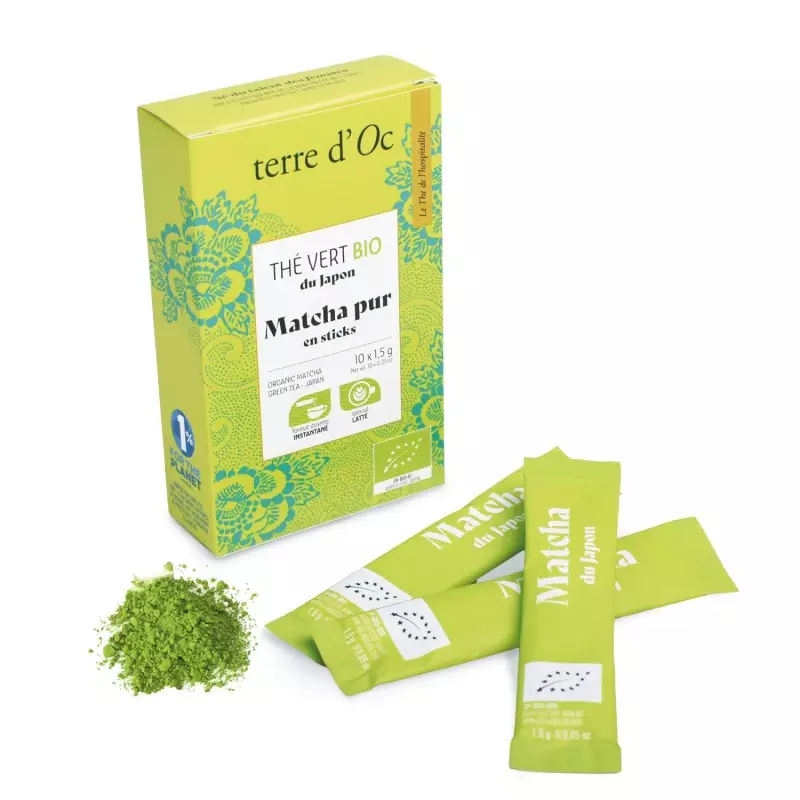 10 Bio-Matcha-Grüntee Sticks