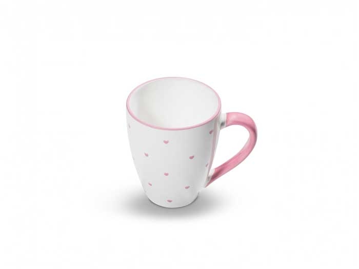 Gmundner Breakfast Mug Rosa Herzerl (0,3 litre)