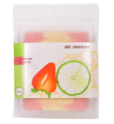 Strawberry Lime 120g Bar - Art of Chocolate