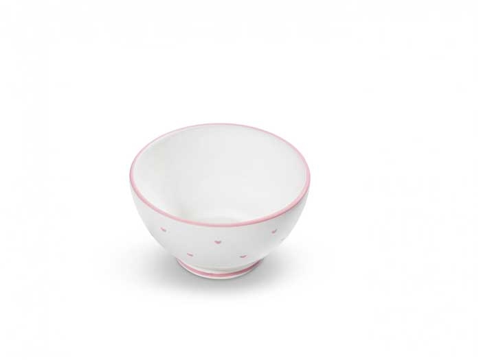 Gmundner Cereal Bowl Pink Hearts (14 cm)