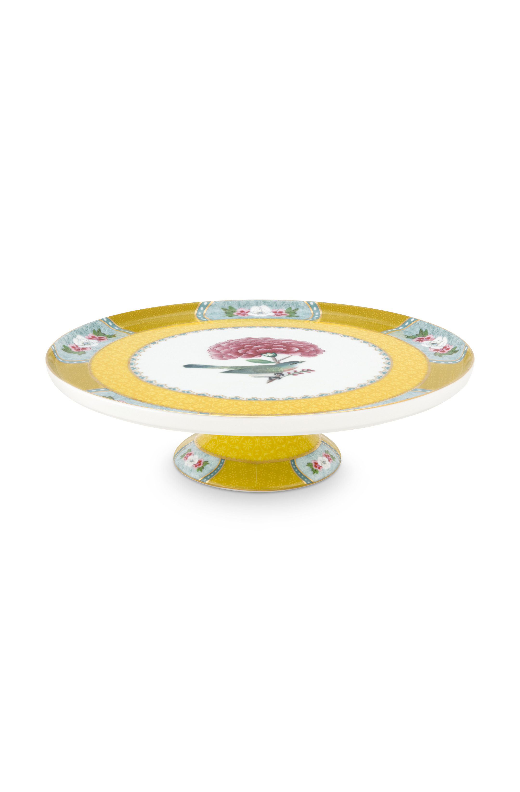 Pip Studio Blushing Birds Yellow Mini Tortenteller