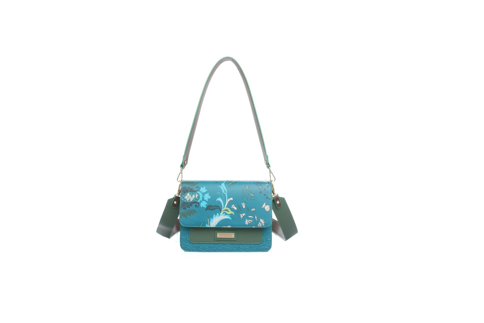 Schultertasche mit Klappe Bornia